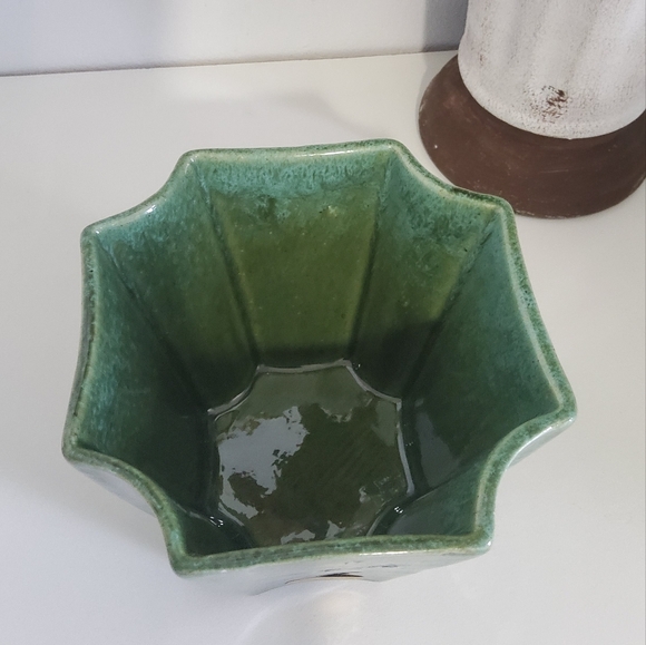 Vintage Haeger USA Green Square Planter - Picture 4 of 6